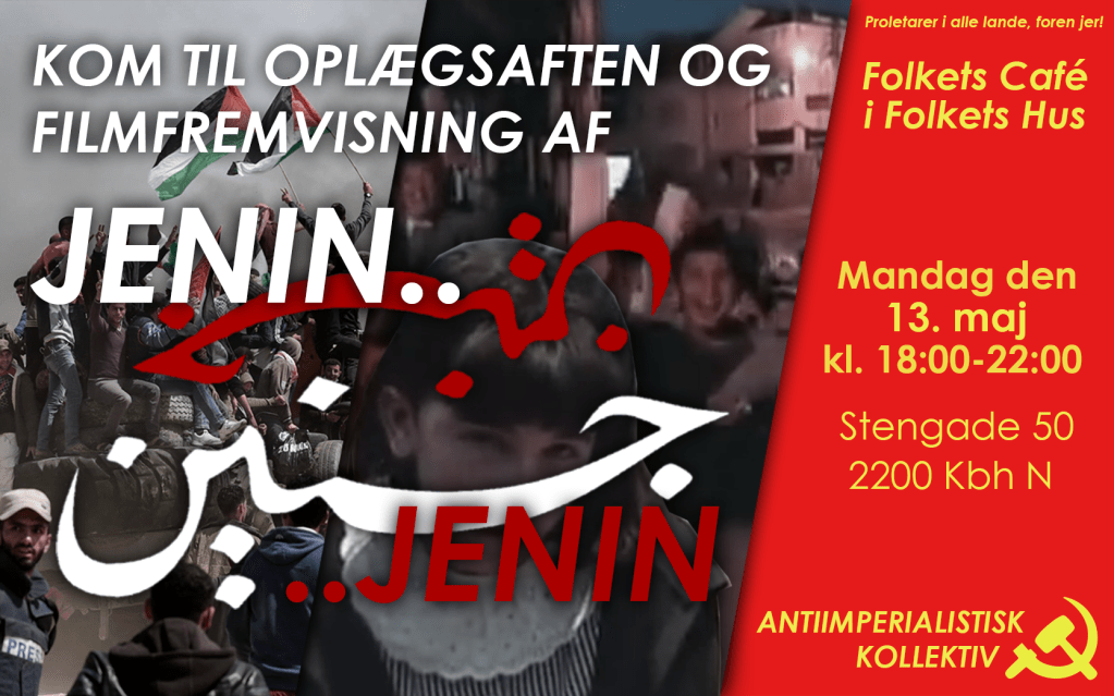 København: Kom til filmfremvisning af dokumentaren »Jenin&nbsp;Jenin«