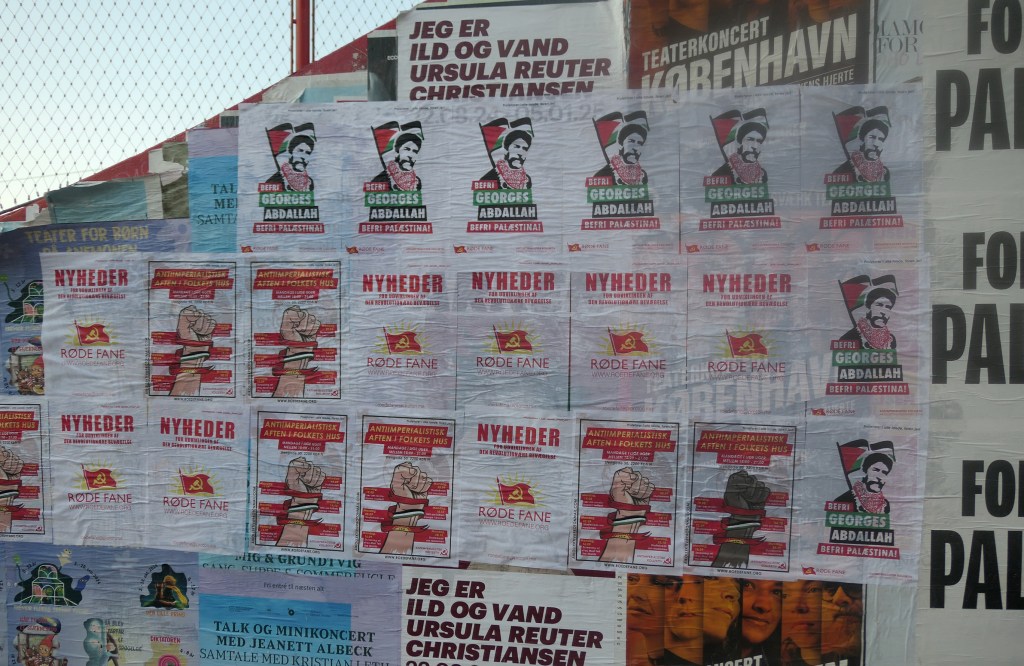 København: Plakater for Georges&nbsp;Abdallah