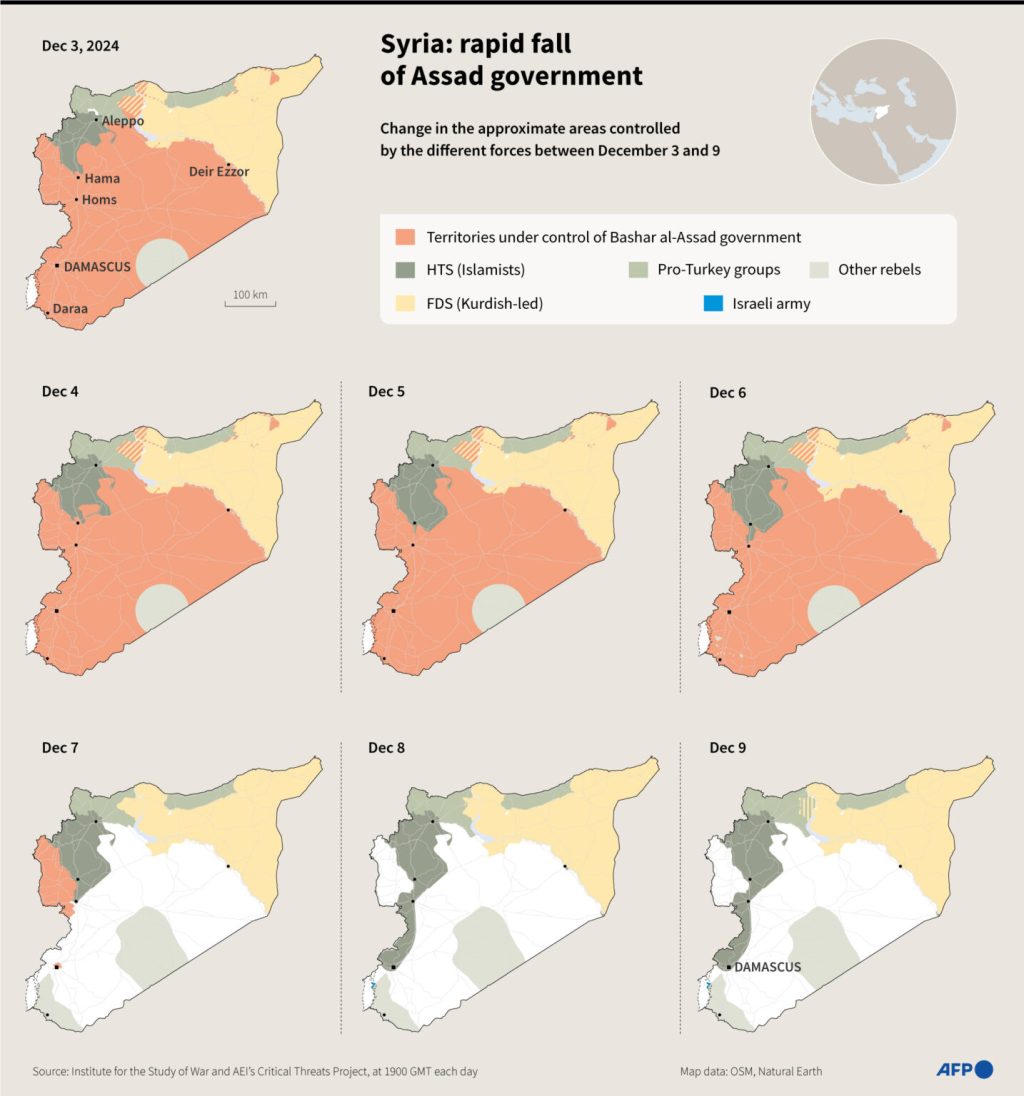 Syrien: Assad væltet, tyrkisk offensiv, israelsk aggression og yankeerne løfter endnu en&nbsp;sten