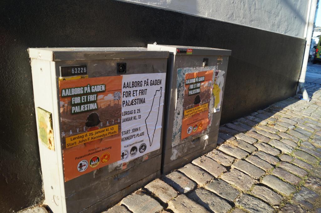 Plakatstorm i Aalborg for næste Palæstina&nbsp;Demonstration