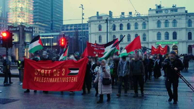 Norge: Støtte til tre anholdte Palæstina-aktivister