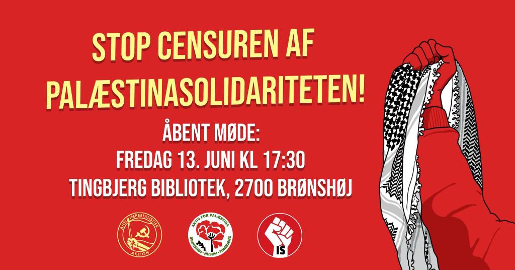 København: Opdateret program for offentligt Palæstina-møde i&nbsp;Tingbjerg