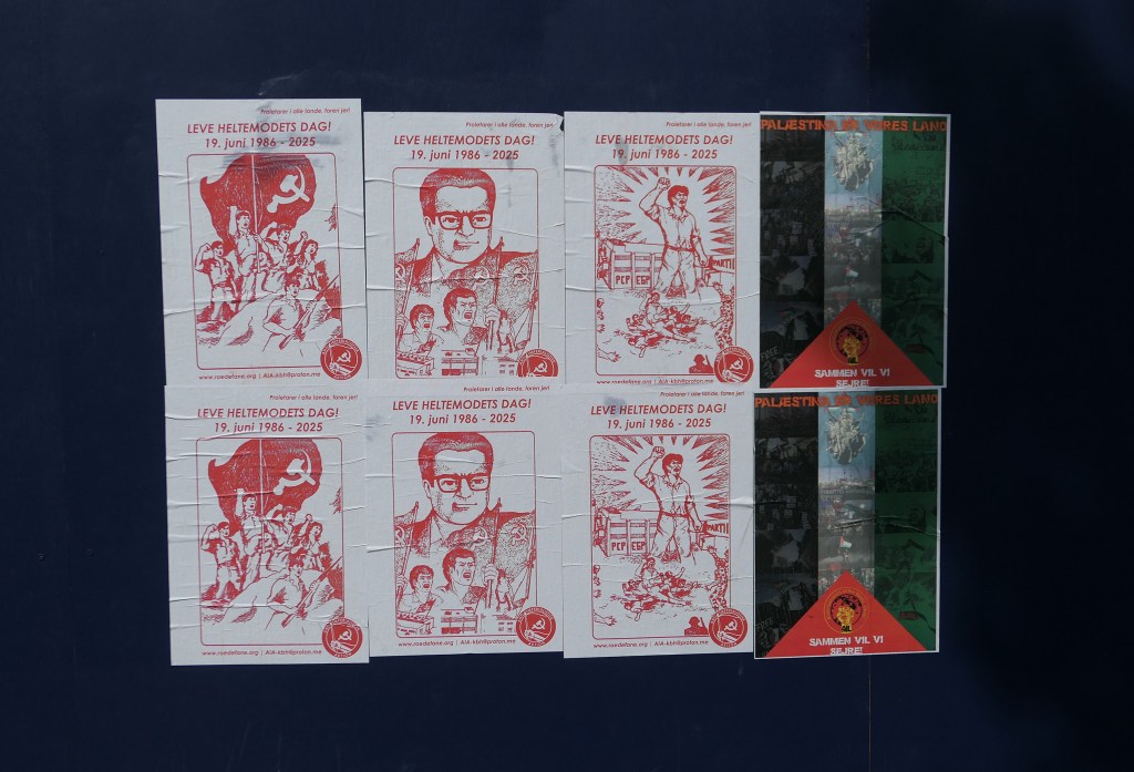 København: Plakataktioner for Heltemodets&nbsp;Dag