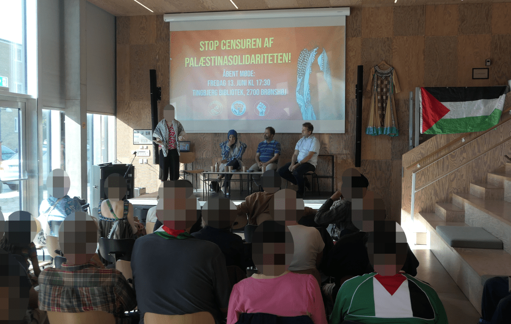 København: Succesfuld afholdelse af åbent møde imod censuren af palæstinasolidariteten
