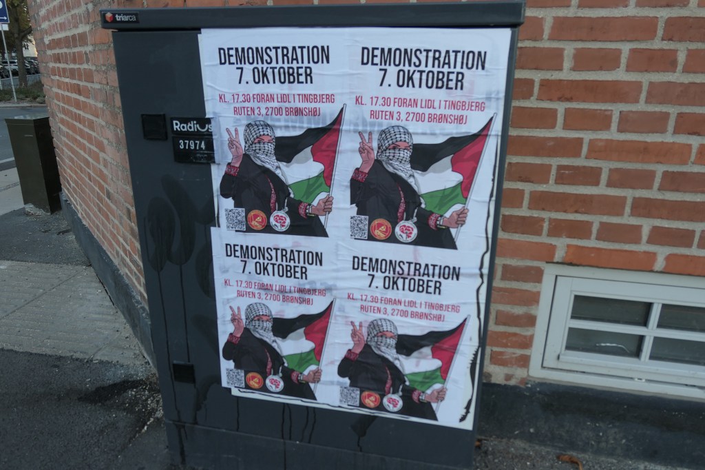 København: plakater for den 7.&nbsp;oktober