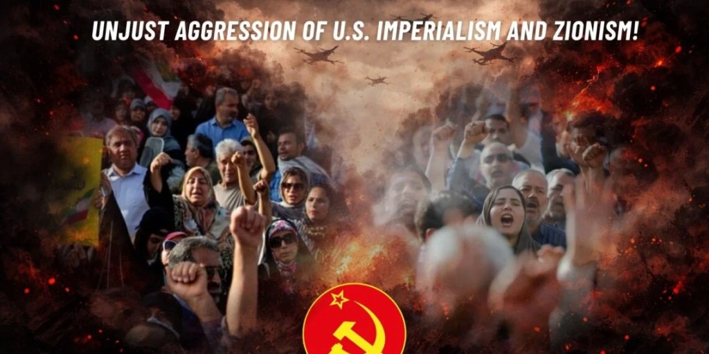 TKP/ML CC-PB: OPREJS KAMPEN MOD DEN REAKTIONÆRE OG URETFÆRDIGE AGGRESSION FRA AMERIKANSK IMPERIALISME OG ZIONISME!