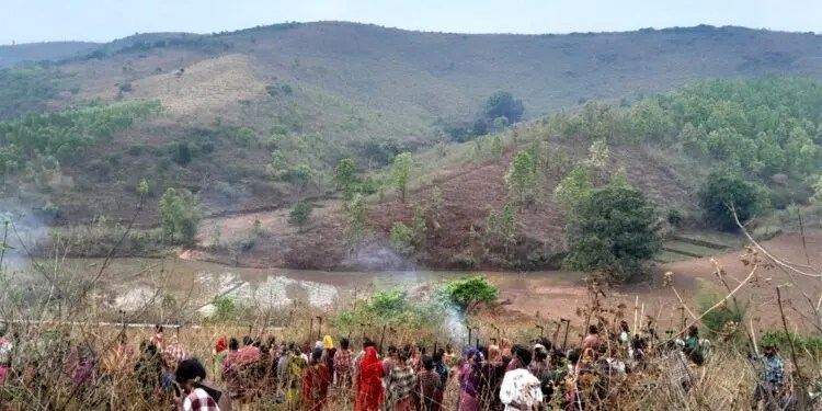 Protester mod korporativ plyndring i Odisha,&nbsp;Indien